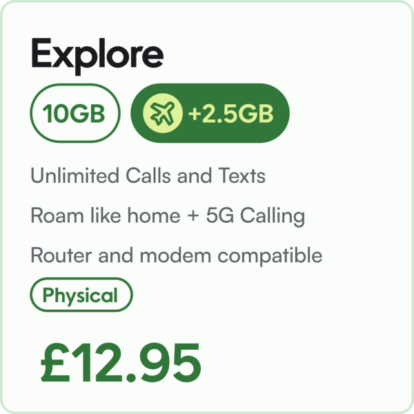 10GB Data Unlimited Calls and Texts