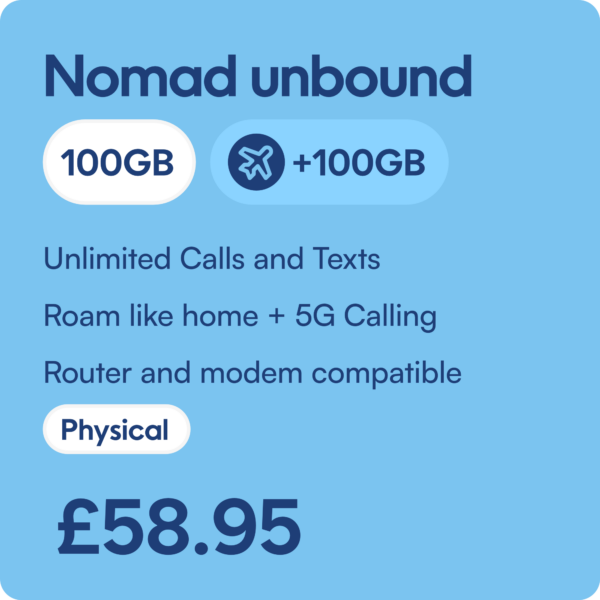 Roaming One Hundred GB Data Unlimited Calls and Texts Premium