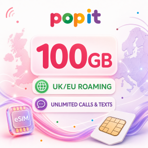 Roaming One Hundred GB Data Unlimited Calls and Texts